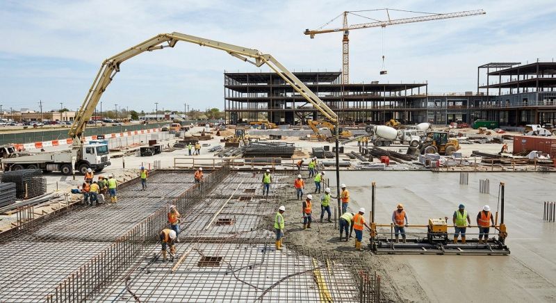 Commercial Slab Construction in Cary, NC