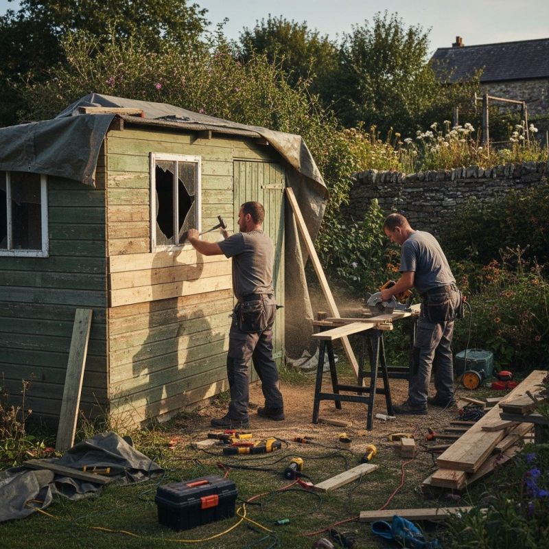Shed Cement Installation